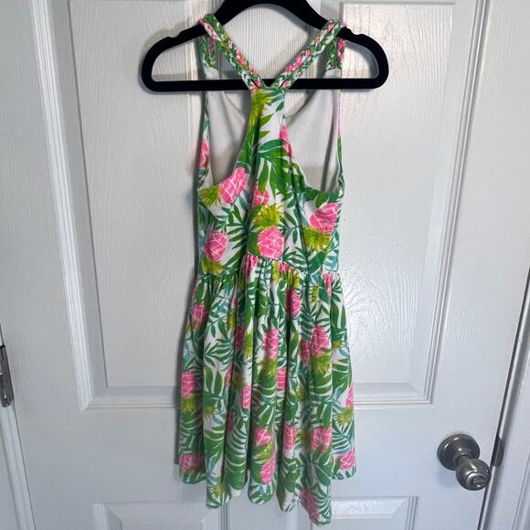 Tommy Bahama Palm Tree Dress tropical summer Dress size 6 preppy pineapple print - Picture 3 of 7